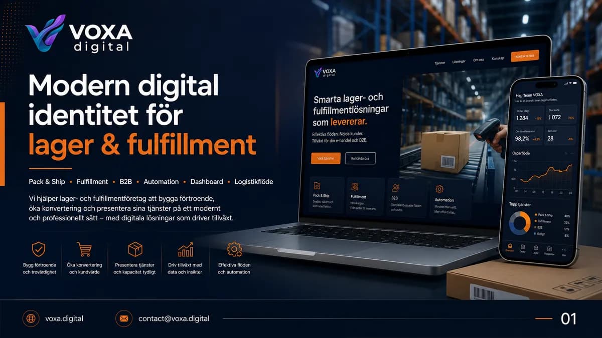 Lager Fulfillment — Logistics brand & website design by Weva