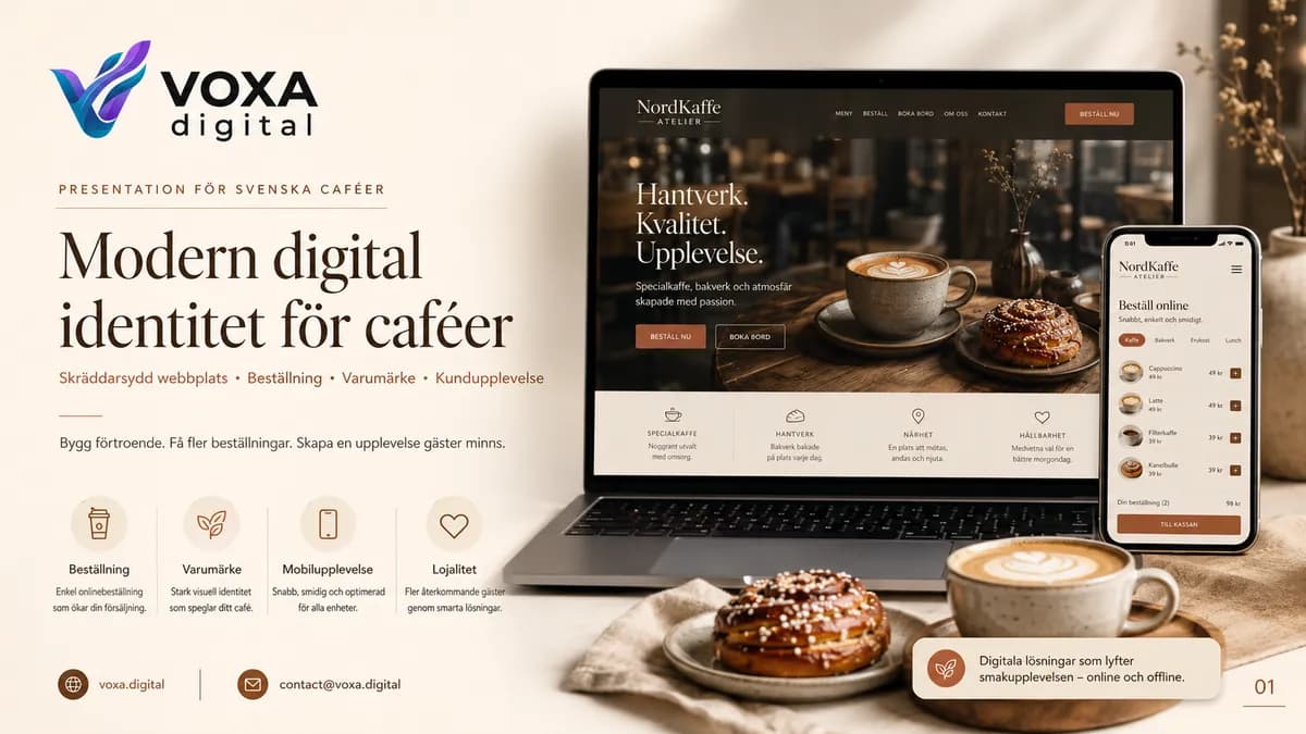 NordKaffe Atelier — Café brand & website design by Weva